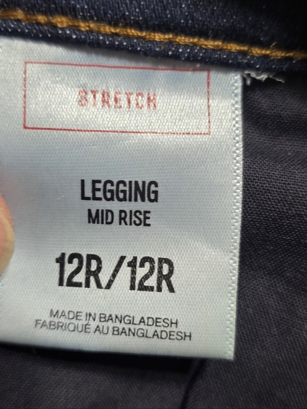 Women's Express Dark Rinse Stretch Leggings Jeans Sz 12R - Picture 3 of 5